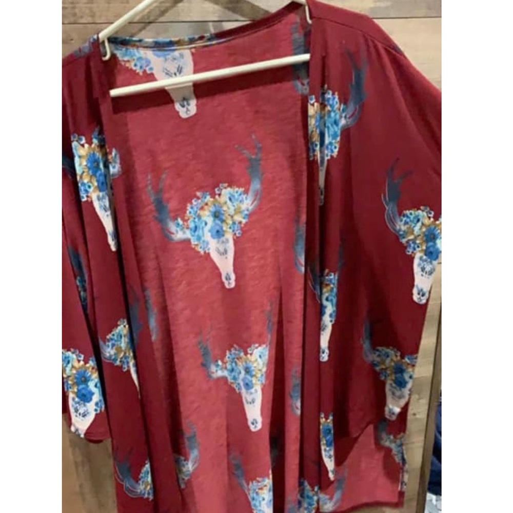 Bull skull kimono
